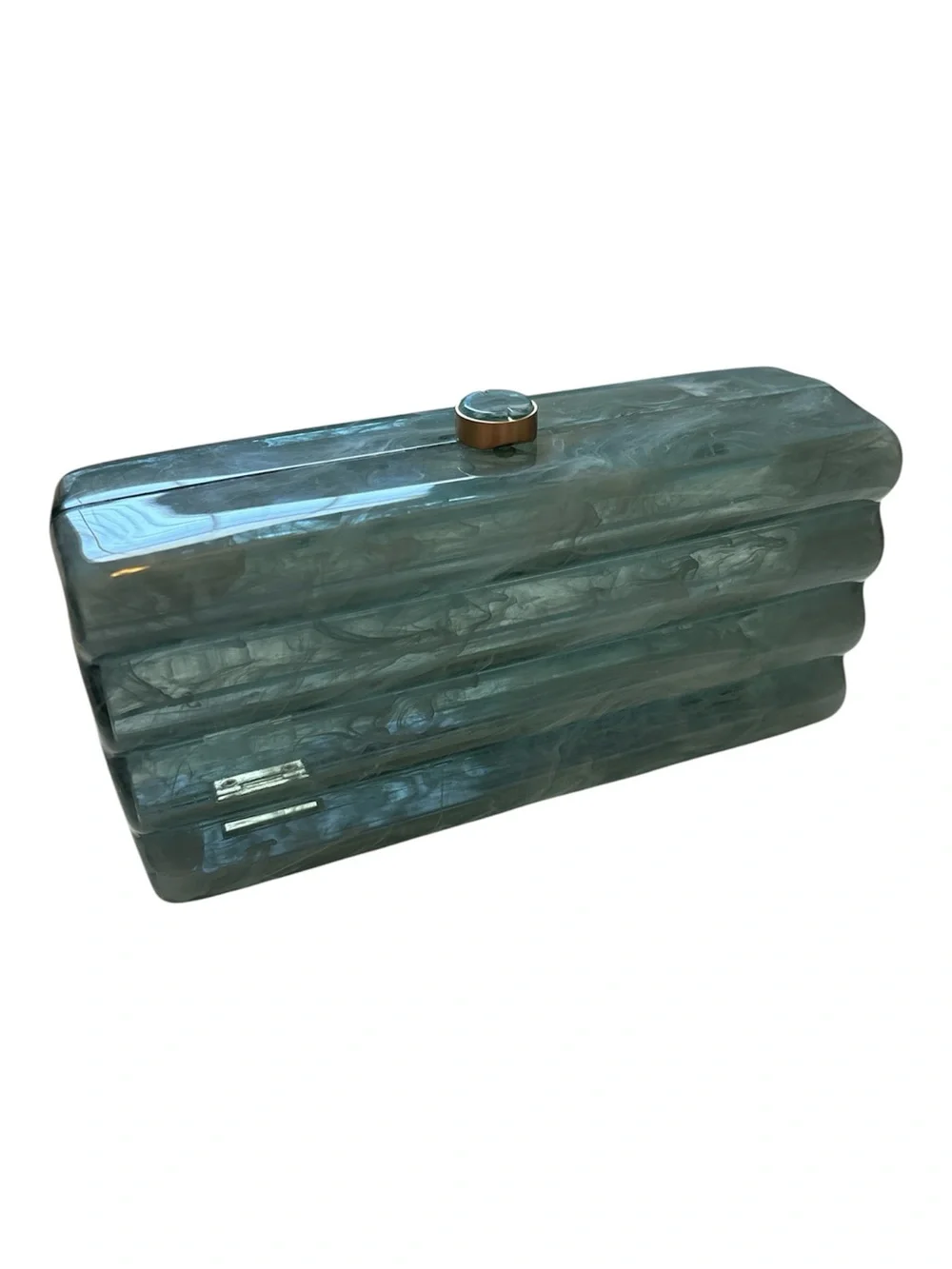 Cult Gaia Enid Clutch in Sea Spray